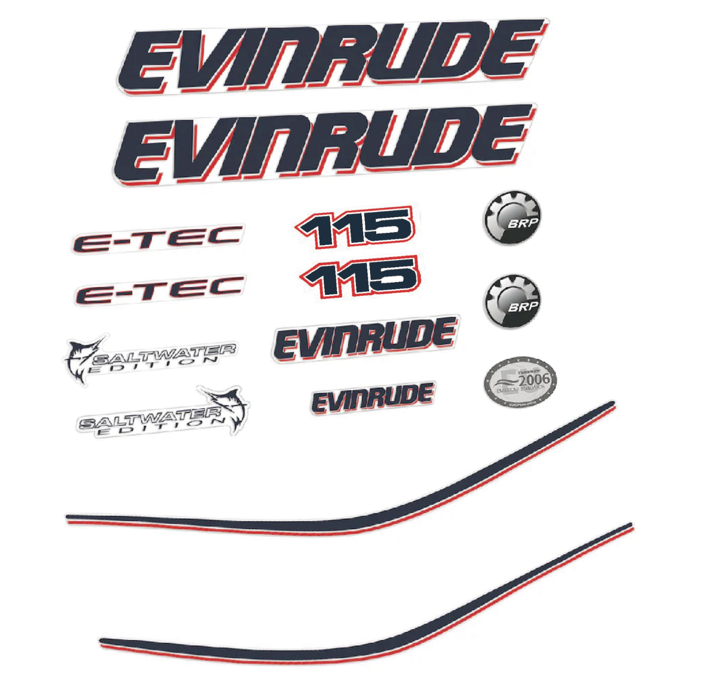 Tarrat Evinrude 115HV I perämoottori valkoinen katte