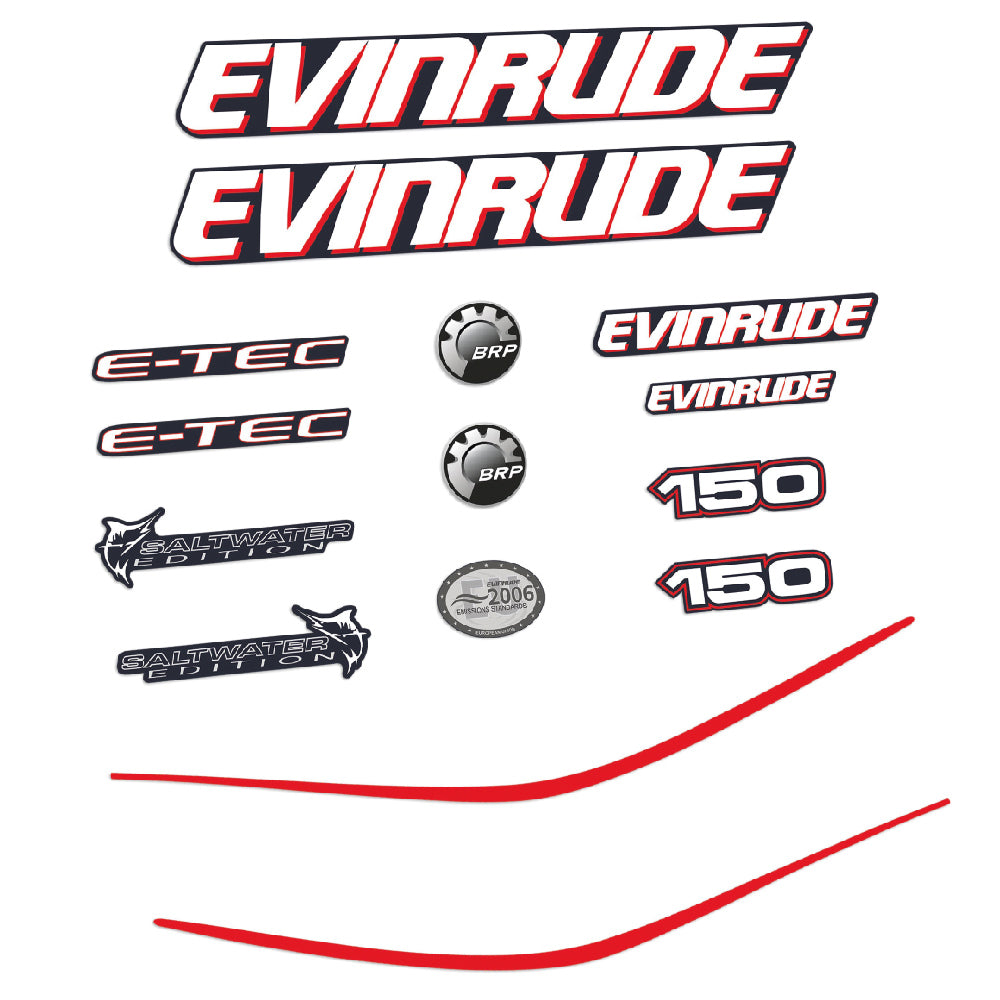 Tarrat Evinrude 150HV E-tec perämoottori vinyylitarrat