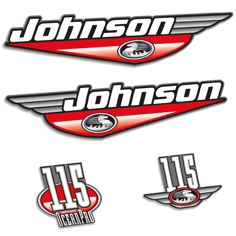 Tarrat Johnson 115HV Ocean Pro 1999-2000 perämoottori vinyylitarrat