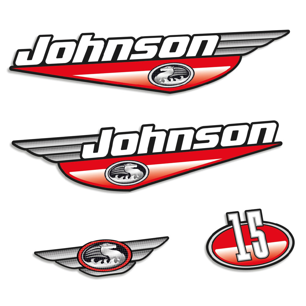 Tarrat Johnson 15HV 1999-2000 perämoottori vinyylitarrat