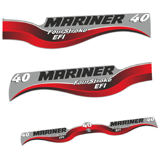 Tarrat Mariner 40HV Nelitahtimoottori EFI perämoottori vinyylitarrat