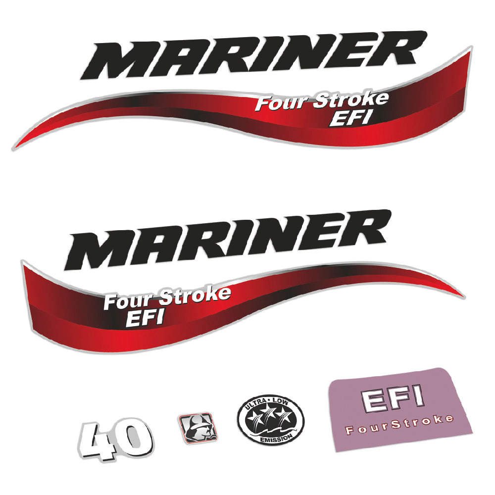 Tarrat Mariner 40HV Nelitahtimoottori EFI 2014 perämoottori vinyylitarrat