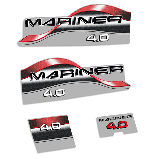 Tarrat Mariner 4HV 1996-1998 Kaksitahtimoottori perämoottori vinyylitarrat