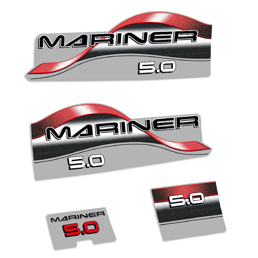 Tarrat Mariner 5HV 1996-1998 kaksitahtimoottori perämoottori vinyylitarrat