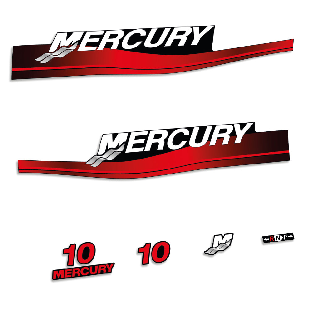 Tarrat Mercury 10HV Kaksitahtimoottori 1999-2006 perämoottori vinyylitarrat