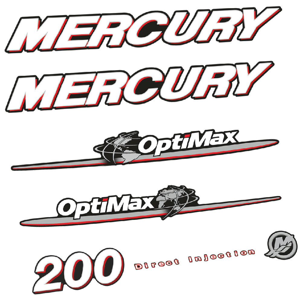 Tarrat Yhteensopiva Mercury 200HV Optimax perämoottori vinyylitarrat