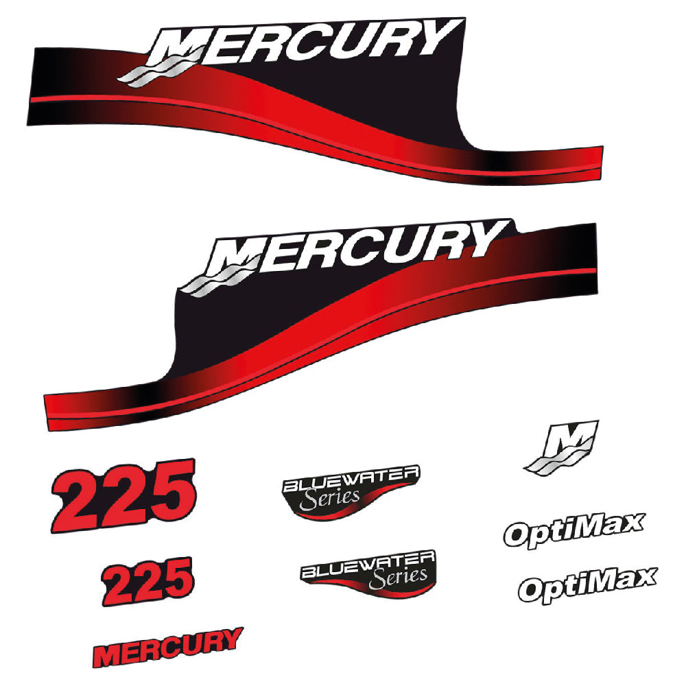 Tarrat Mercury 225HV Optimax BlueWater perämoottori vinyylitarrat