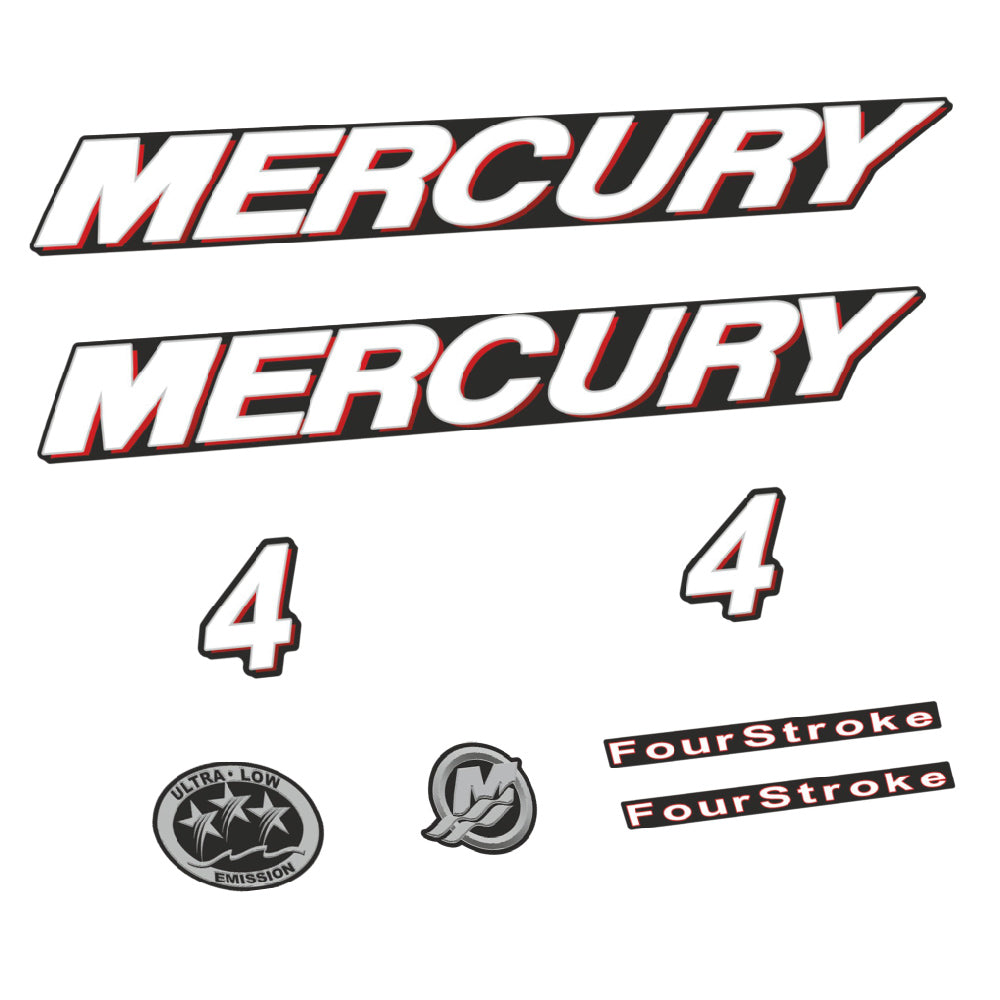 Tarrat Mercury 4HV Nelitahtimoottori perämoottori vinyylitarrat