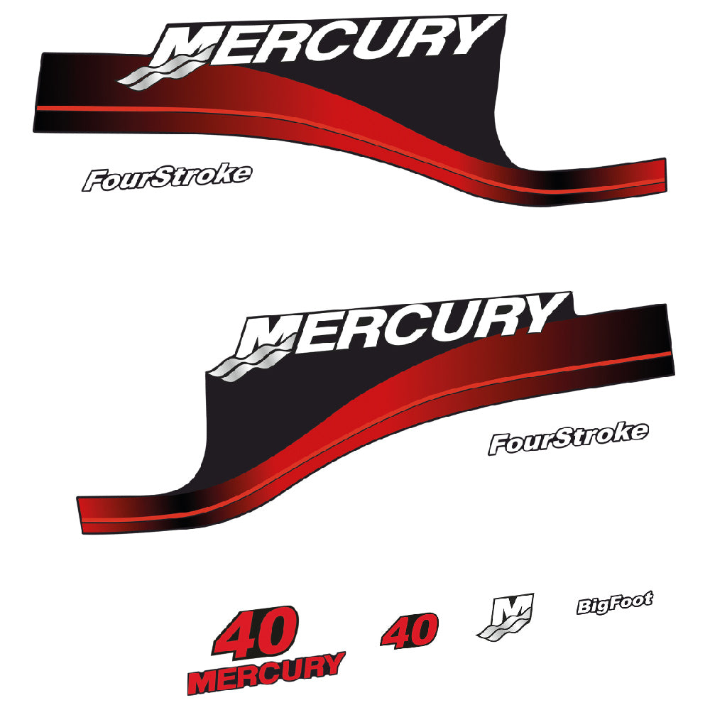 Tarrat Mercury 40HV Nelitahtimoottori perämoottori vinyylitarrat