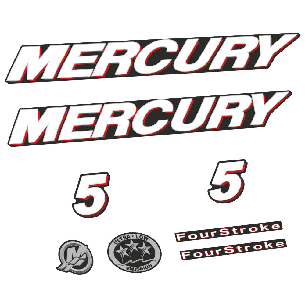 Tarrat Mercury 5HV Nelitahtimoottori perämoottori vinyylitarrat