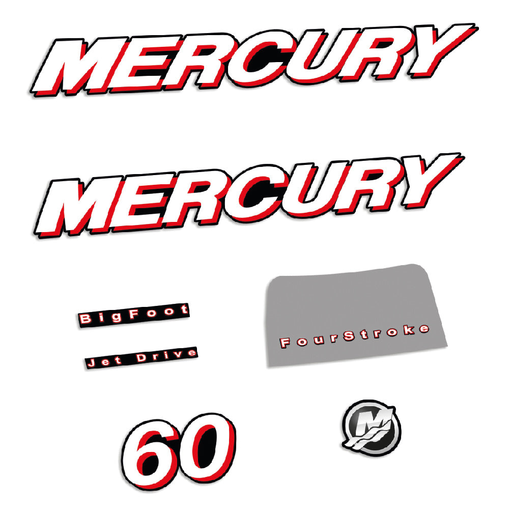 Tarrat Mercury 60HV Nelitahtimoottori 2006-2010 perämoottori vinyylitarrat