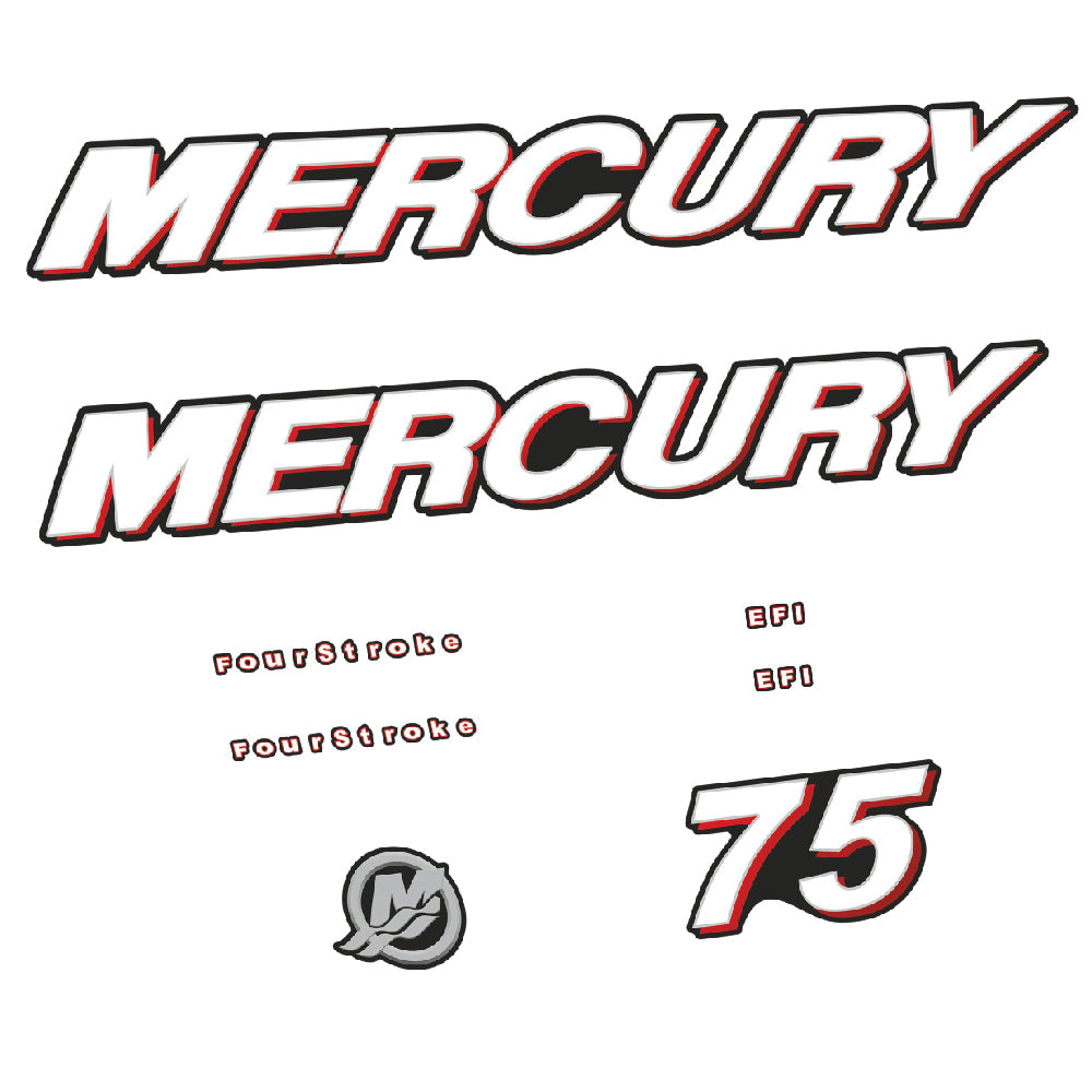 Tarrat Mercury 75HV Nelitahtimoottori EFI perämoottori vinyylitarrat