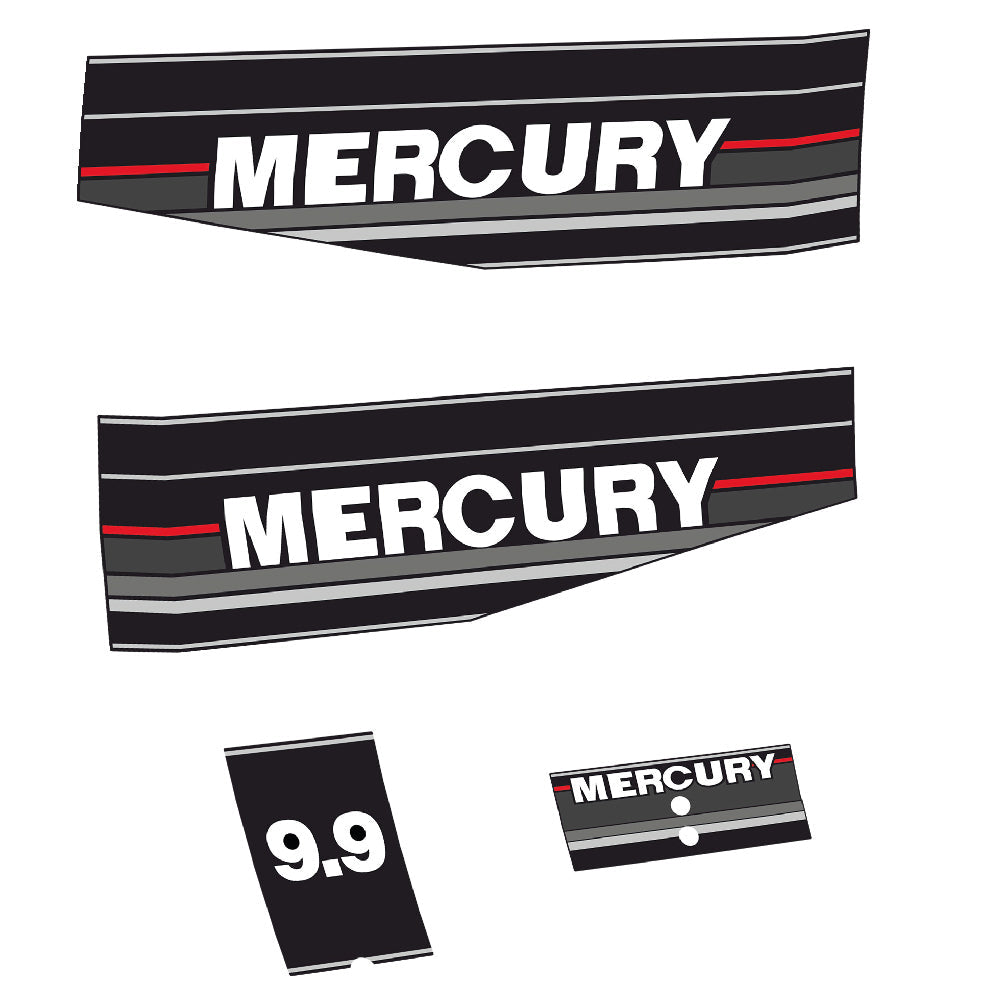 Tarrat Mercury 9.9HV Kaksitahtimoottori perämoottori vinyylitarrat