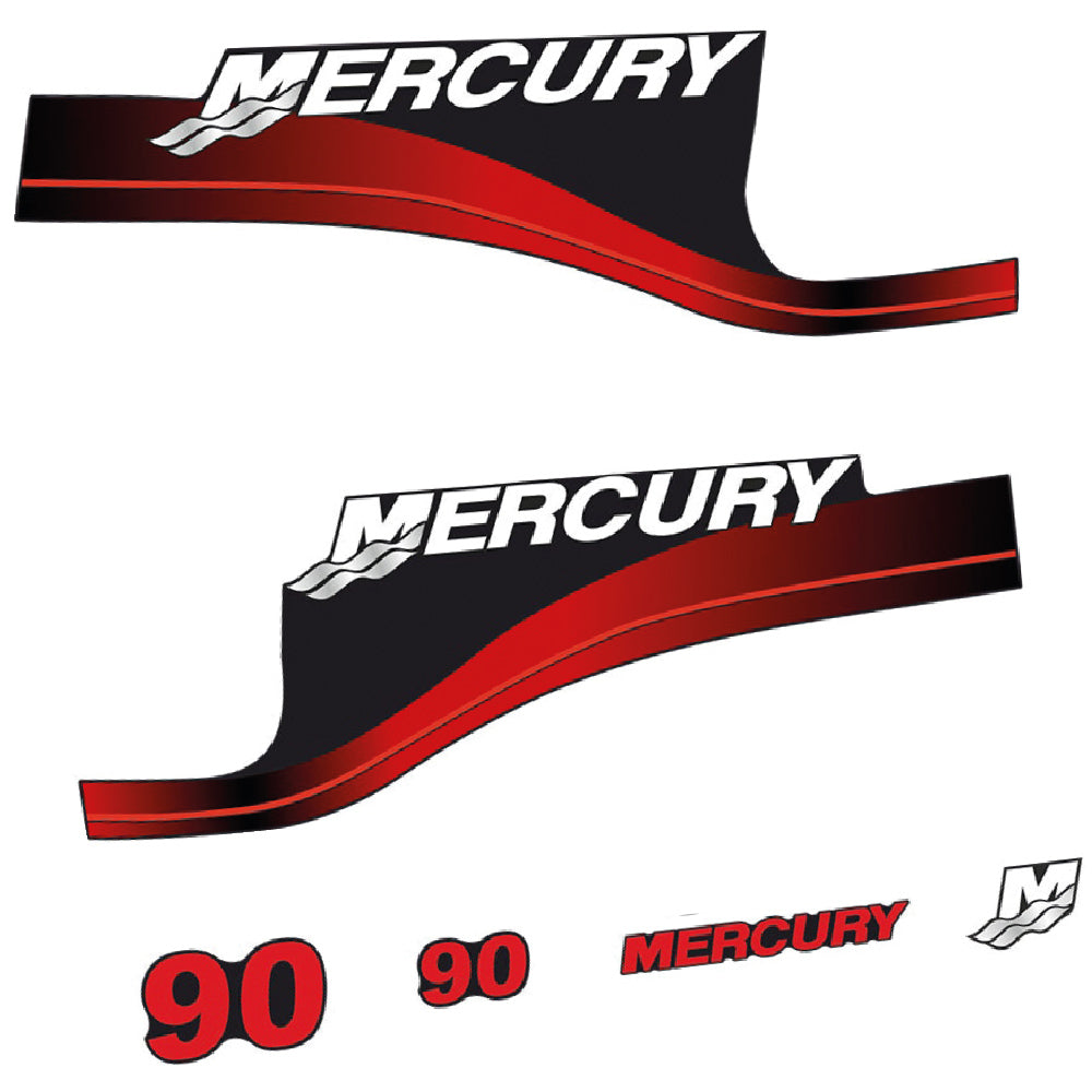 Tarrat Mercury 90HV Kaksitahtimoottori perämoottori vinyylitarrat