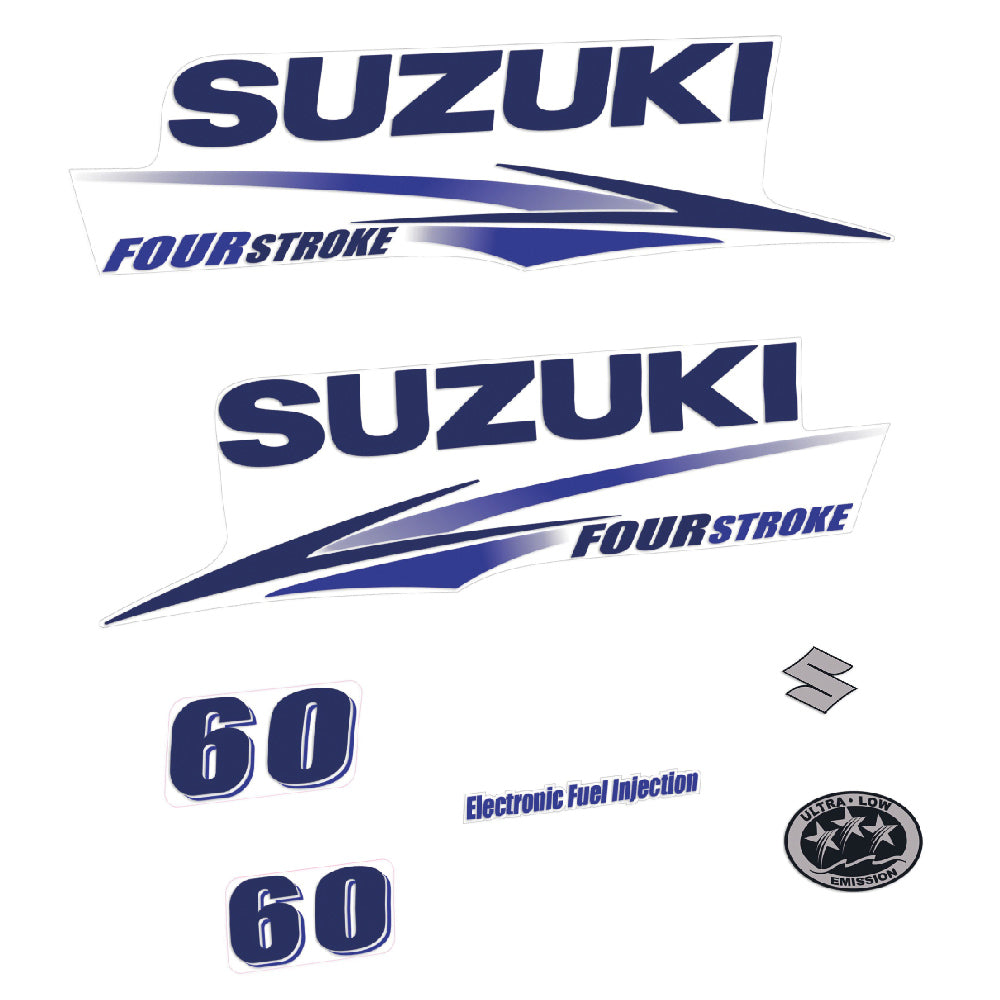 Tarrat Suzuki DF60 60HV Nelitahtimoottori valkoinen katte 2010-2013 perämoottori vinyylitarrat