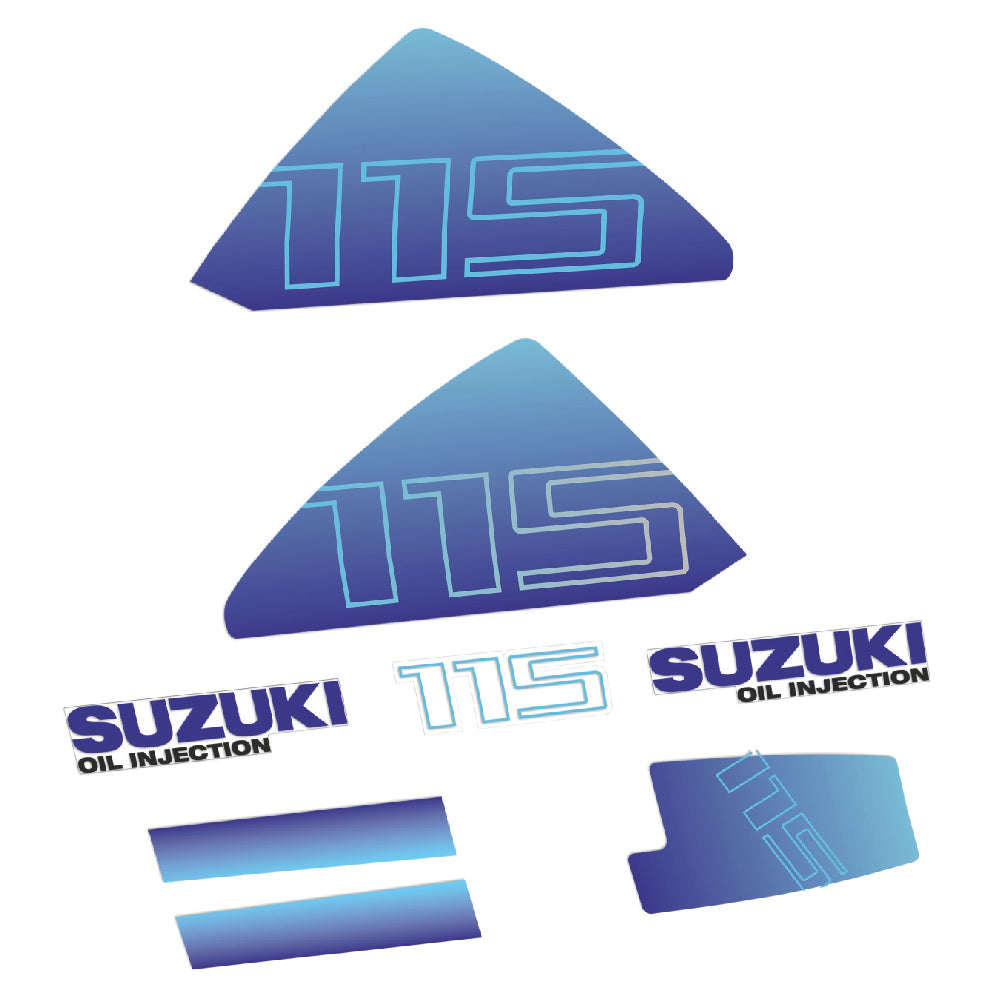 Tarrat Suzuki DT115 115HV Kaksitahtimoottori öljynruiskutus perämoottori vinyylitarrat