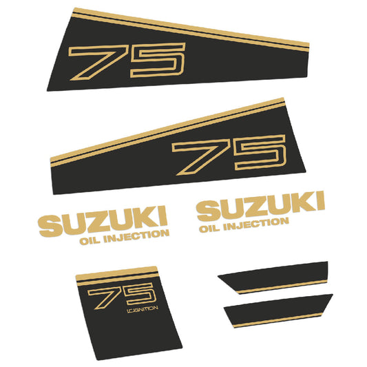 Tarrat Suzuki DT75 75HV Kaksitahtimoottori 1986-1987 perämoottori vinyylitarrat