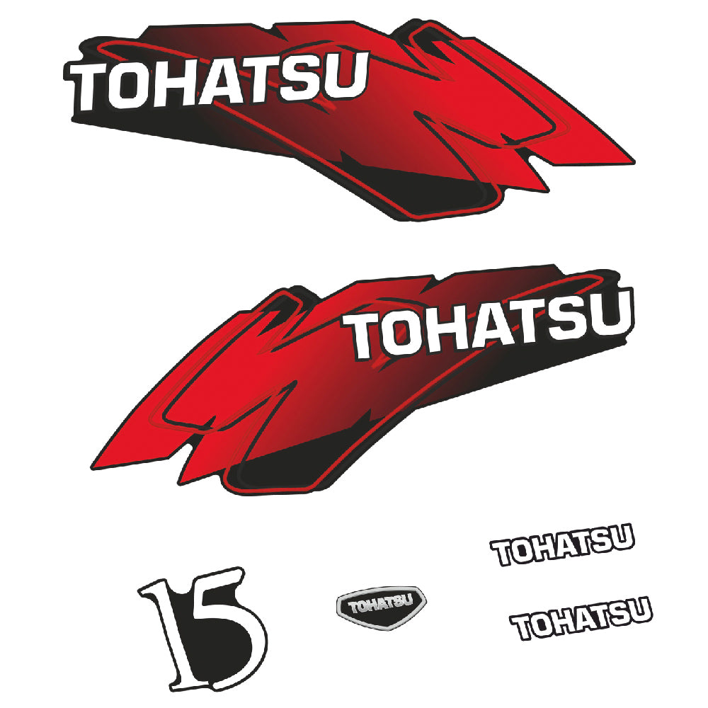 Tarrat Tohatsu 15HV Kaksitahtimoottori 1 perämoottori vinyylitarrat