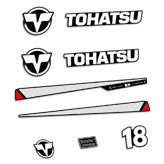 Tarrat Tohatsu 18HV Kaksitahtimoottori perämoottori vinyylitarrat