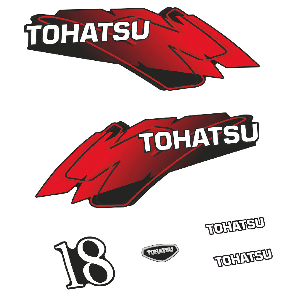Tarrat Tohatsu 18HV Kaksitahtimoottori 1 perämoottori vinyylitarrat
