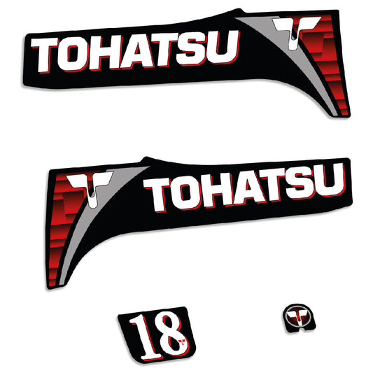 Tarrat Tohatsu 18HV Kaksitahtimoottori 2 perämoottori vinyylitarrat