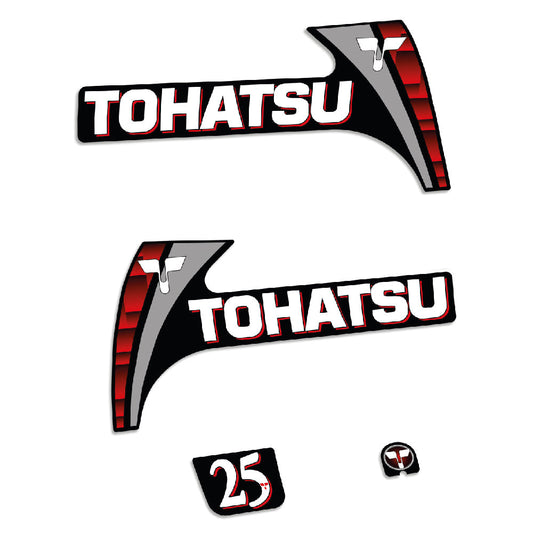 Tarrat Tohatsu 25HV Kaksitahtimoottori 1 perämoottori vinyylitarrat