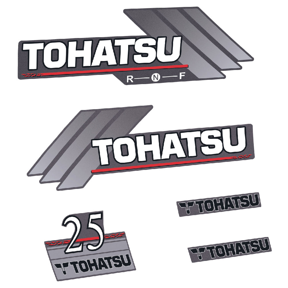 Tarrat Tohatsu 25HV Kaksitahtimoottori 1996-2005 perämoottori vinyylitarrat