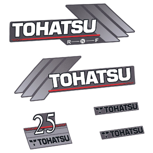 Tarrat Tohatsu 25HV Kaksitahtimoottori 1996-2005 perämoottori vinyylitarrat