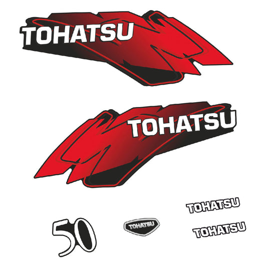Tarrat Tohatsu 50HV Kaksitahtimoottori 1 perämoottori vinyylitarrat