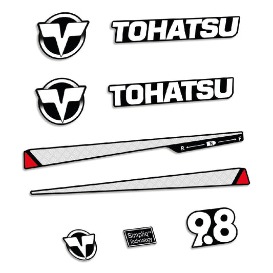 Tarrat Tohatsu 9.8HV Kaksitahtimoottori 1 perämoottori vinyylitarrat