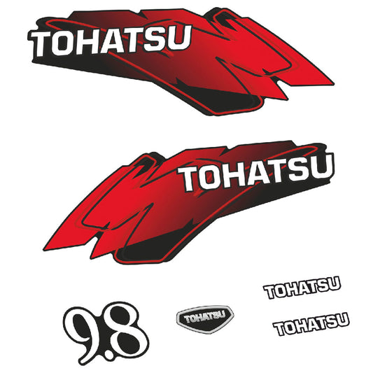 Tarrat Tohatsu 9.8HV Kaksitahtimoottori perämoottori vinyylitarrat