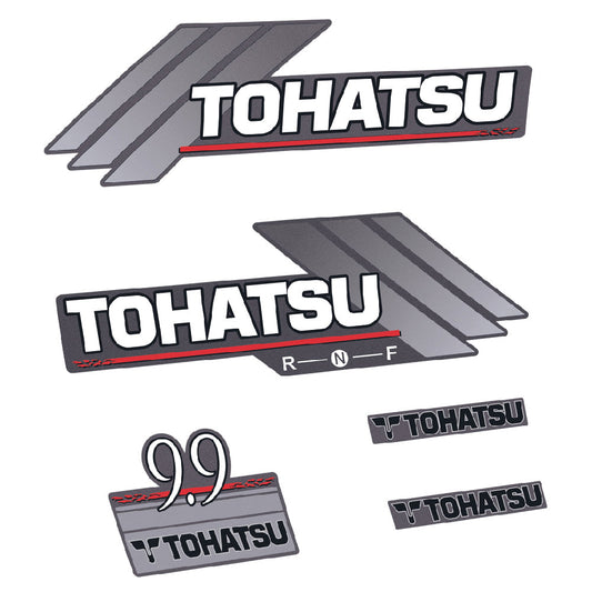 Tarrat Tohatsu 9.9HV Kaksitahtimoottori 1996-2005 perämoottori vinyylitarrat