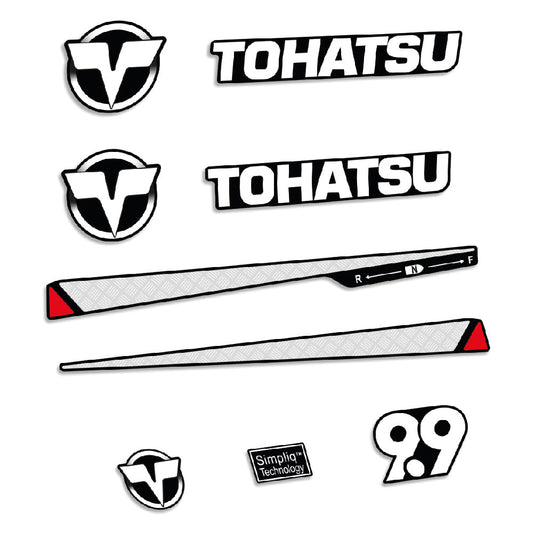 Tarrat Tohatsu 9.9HV Kaksitahtimoottori perämoottori vinyylitarrat