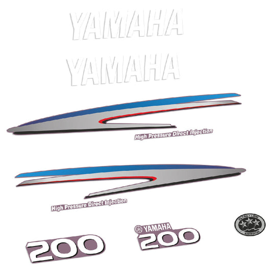 Tarrat Yamaha 200HV HVDI Kaksitahtimoottori perämoottori vinyylitarrat