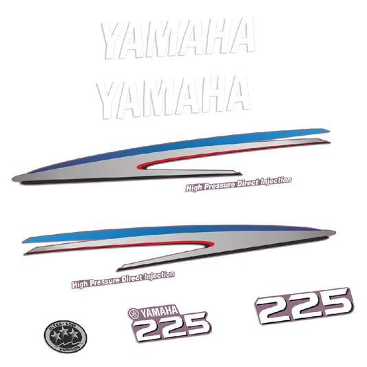 Tarrat Yamaha 225HV HVDI Kaksitahtimoottori perämoottori vinyylitarrat