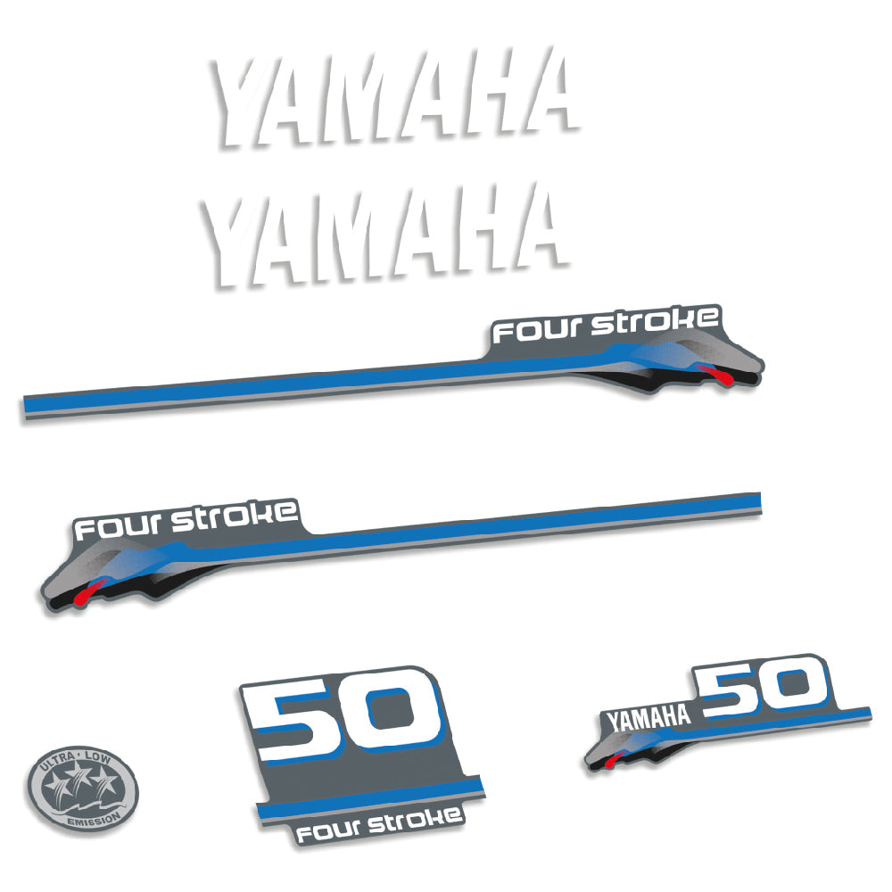 Tarrat Yamaha 50HV Nelitahtimoottori 2000 perämoottori vinyylitarrat