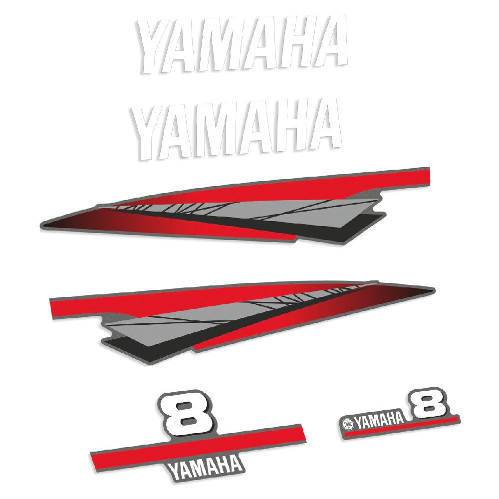 Tarrat Yamaha 8HV Kaksitahtimoottori perämoottori vinyylitarrat