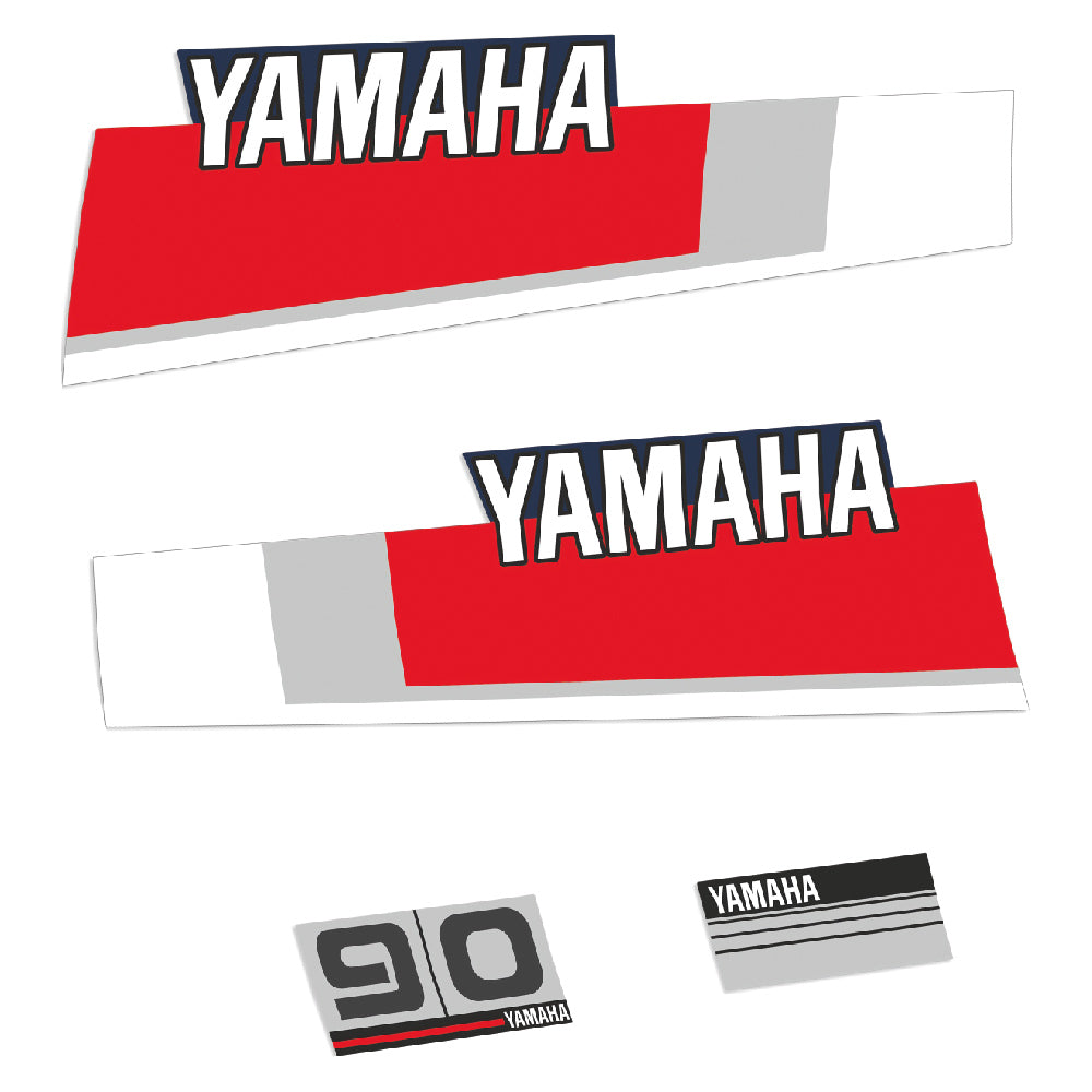 Tarrat Yamaha 90HV Kaksitahtimoottori 80-luku 1 perämoottori vinyylitarrat