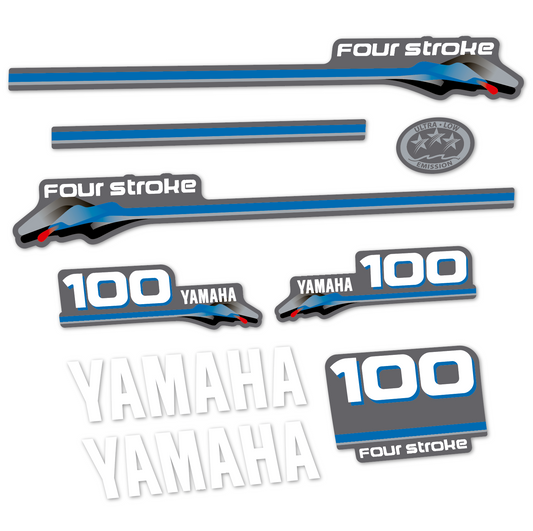 Tarrat Yhteensopiva Yamaha 100HV Nelitahtimoottori 2000 perämoottori vinyylitarrat