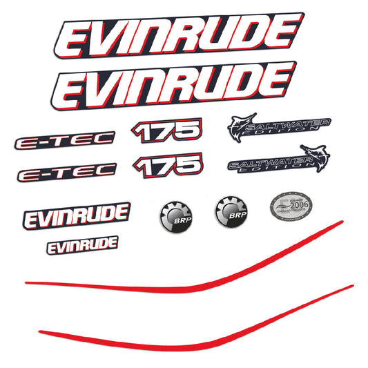 Tarrat Evinrude 175HV E-tec perämoottori vinyylitarrat