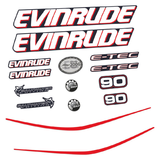 Tarrat Evinrude 90HV E-tec perämoottori vinyylitarrat