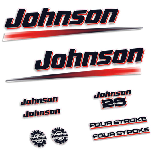 Tarrat Johnson 25HV Nelitahtimoottori perämoottori vinyylitarrat