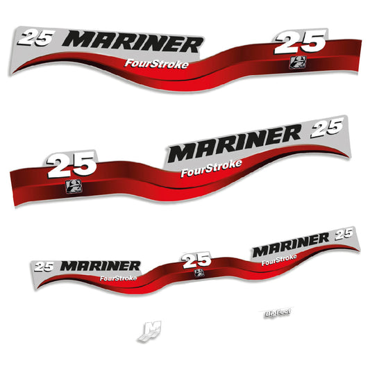 Tarrat Mariner 25HV Nelitahtimoottori perämoottori vinyylitarrat