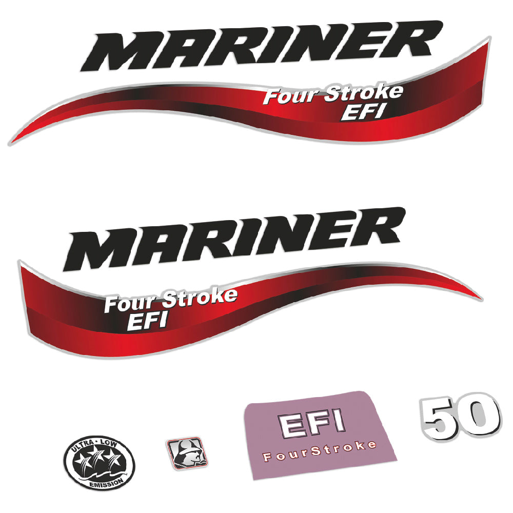 Tarrat Mariner 50HV Nelitahtimoottori EFI 2014 perämoottori vinyylitarrat