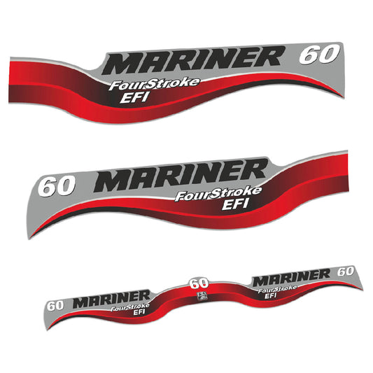 Tarrat Mariner 60HV Nelitahtimoottori EFI perämoottori vinyylitarrat