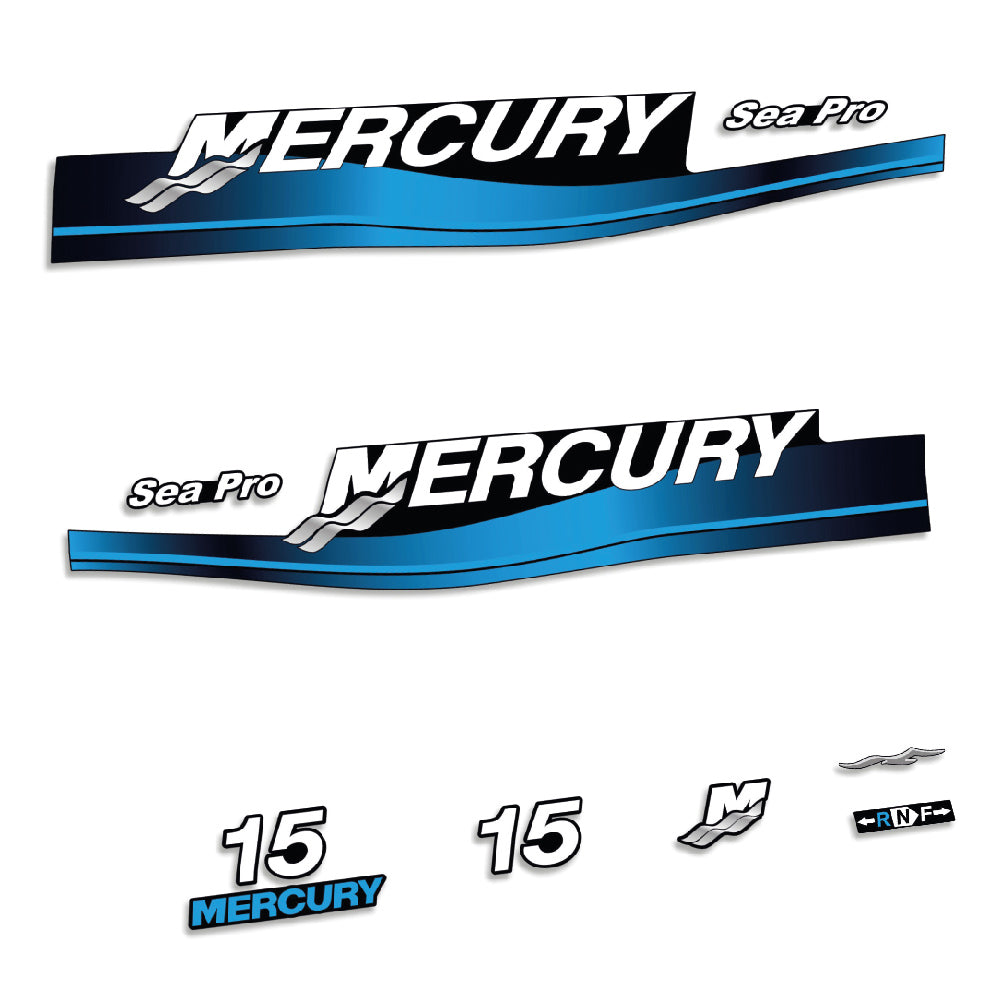 Tarrat Mercury 15HV Kaksitahtimoottori Sea Pro 1999-2006 perämoottori vinyylitarrat
