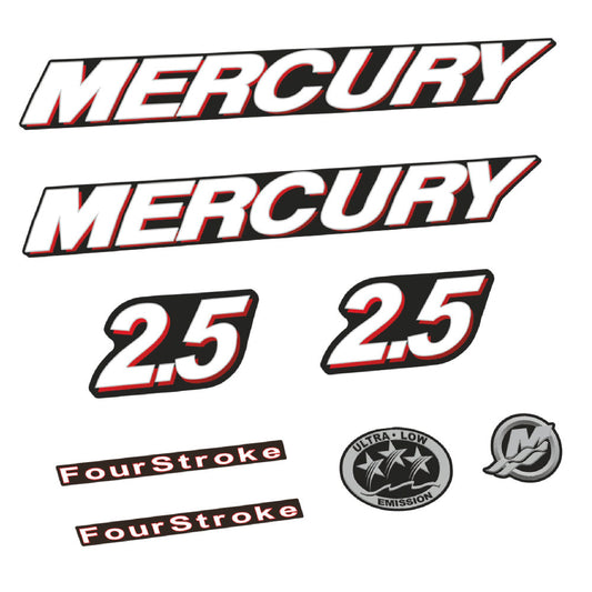 Tarrat Mercury 2.5HV Nelitahtimoottori perämoottori vinyylitarrat