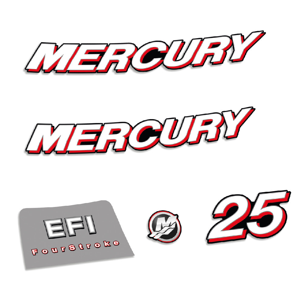 Tarrat Mercury 25HV Nelitahtimoottori EFI 2006-2012 perämoottori vinyylitarrat