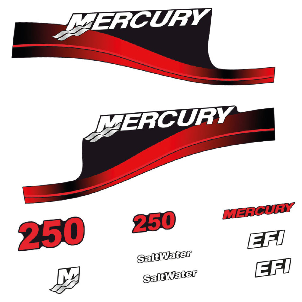 Tarrat Mercury 250HV EFI SaltWater perämoottori vinyylitarrat