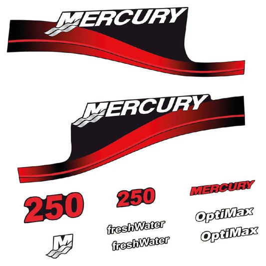 Tarrat Mercury 250HV Optimax FreshWater perämoottori vinyylitarrat